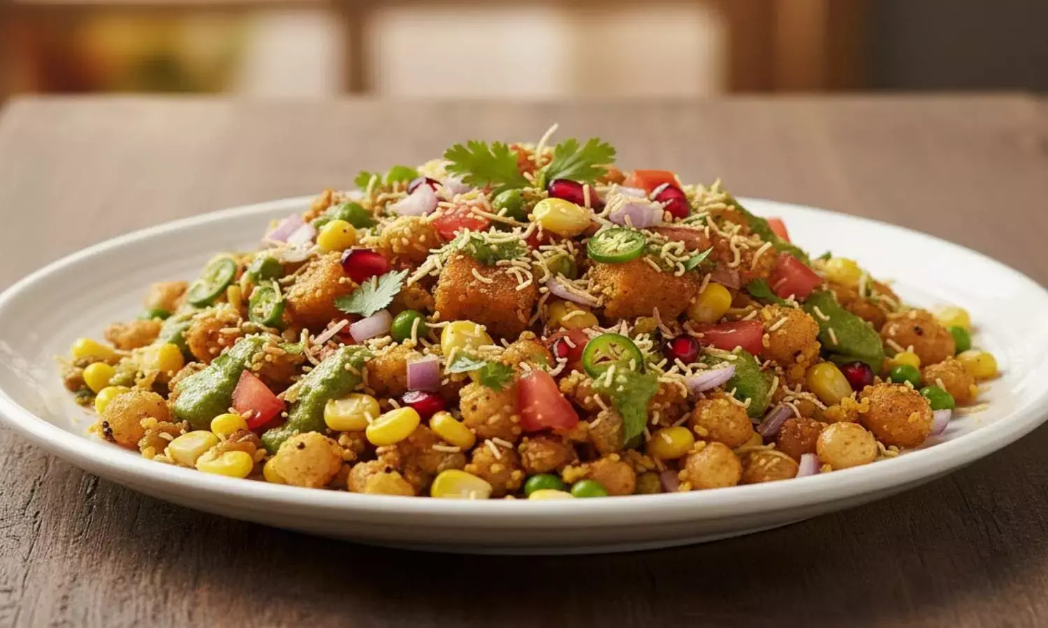 how to make makhana corn chaat recipe