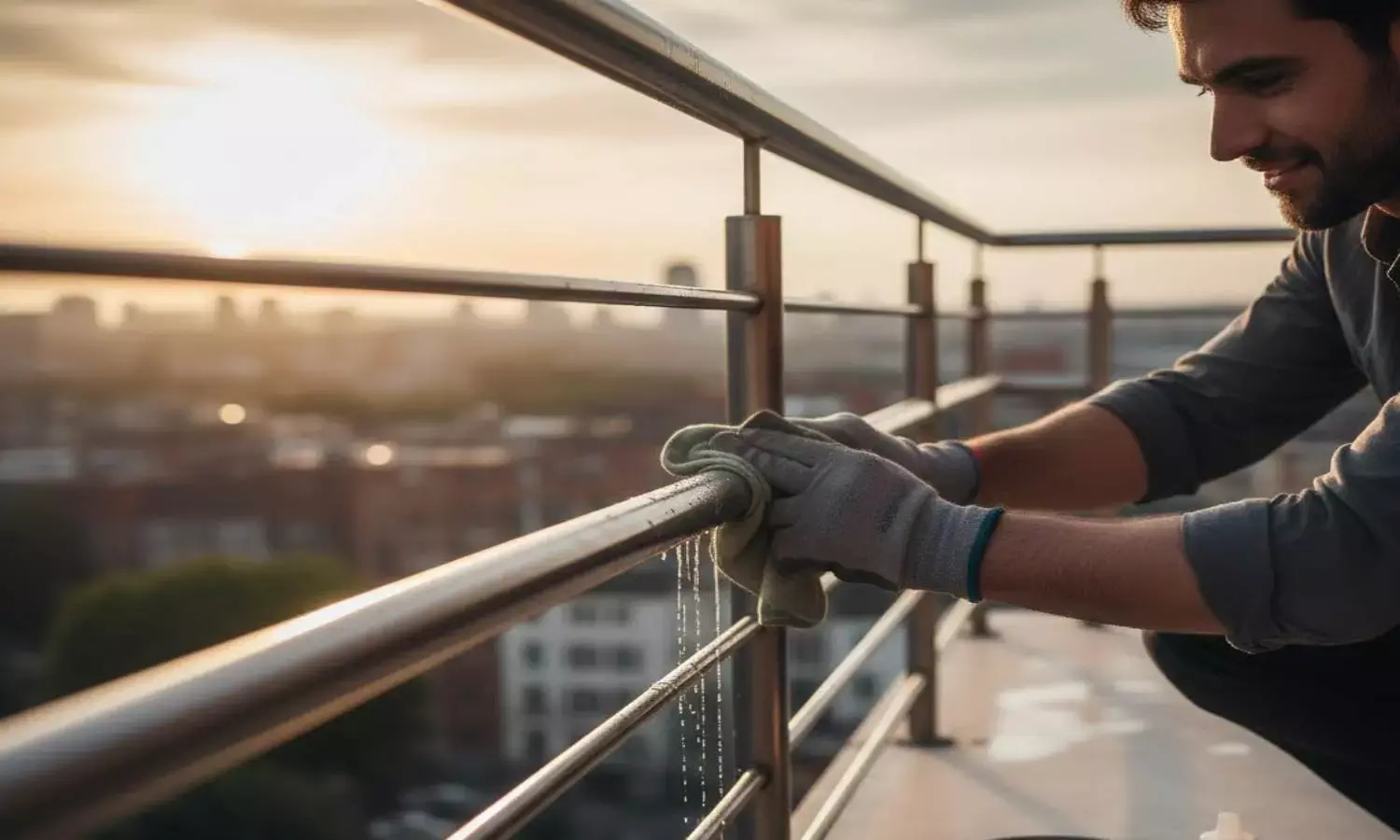 how to clean railing at home