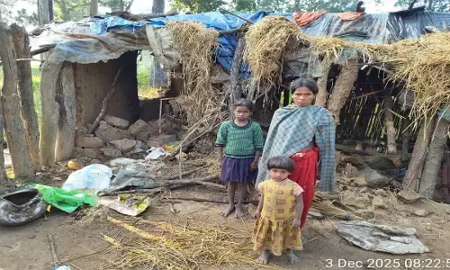 हाथियों के दल ने बैगा आदिवासी परिवारों के घरों को किया तहस- नहस