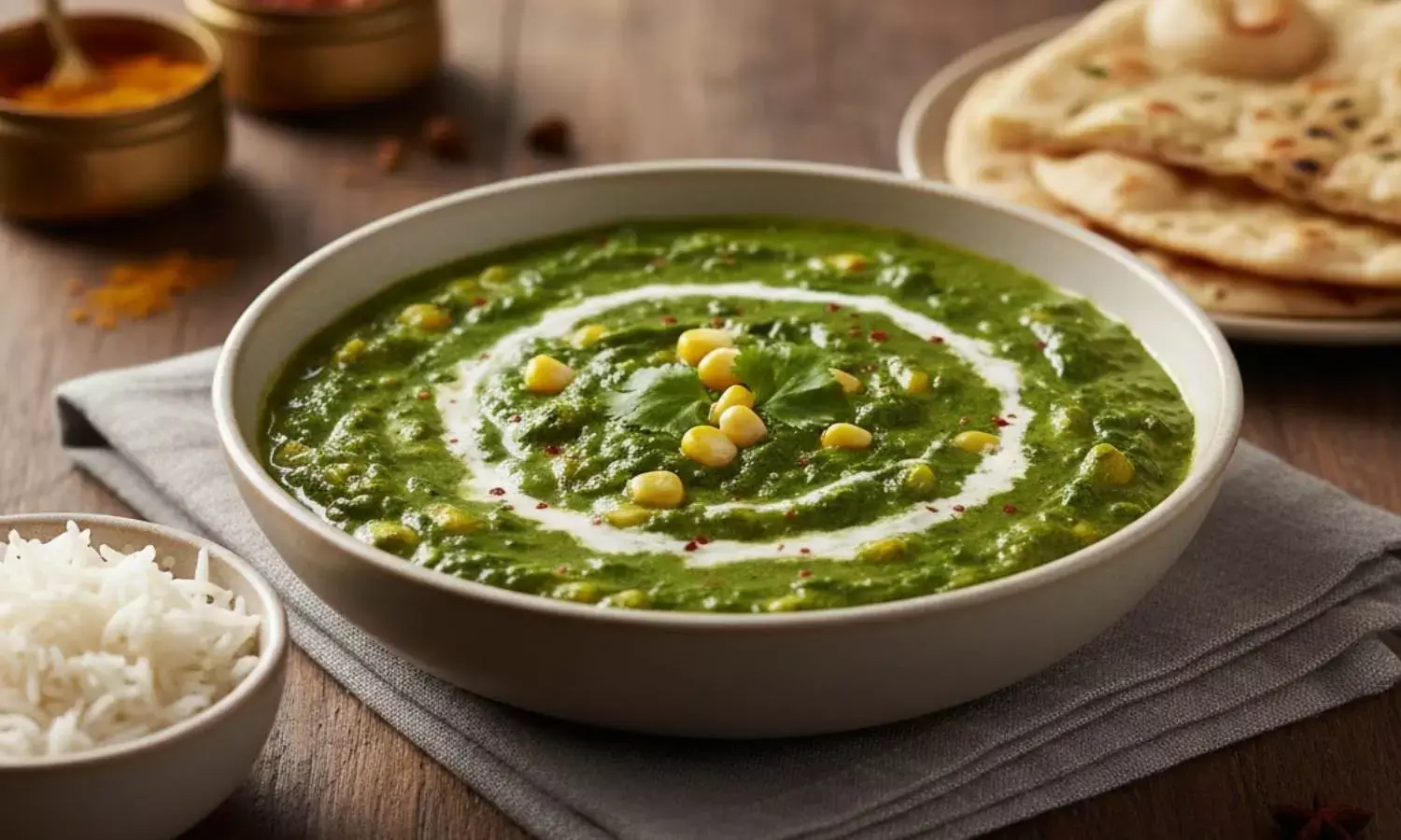 how to make palak corn recipe at home