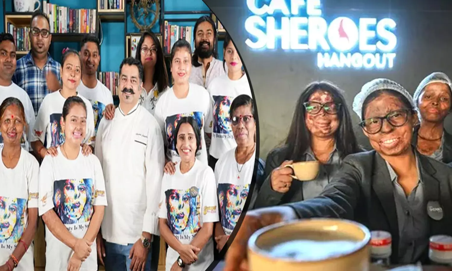 Acid Attack Survivor Working in Sheroes Cafe