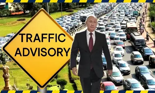 Delhi Traffic Advisory due to Putin India Visit