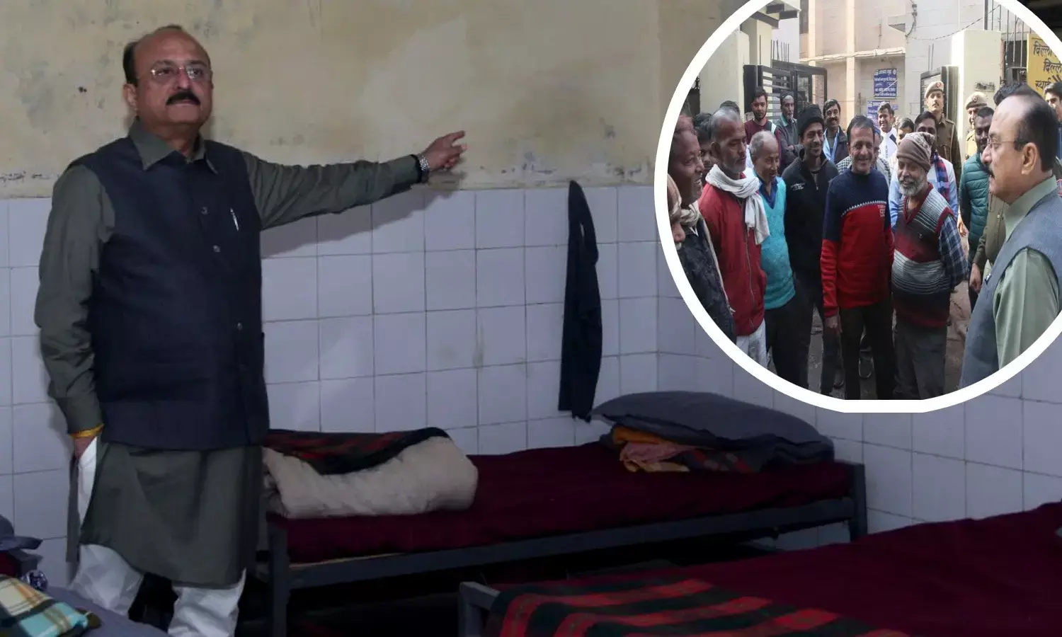 Minister Ashish Sood Inspected Night SHelters Minister Ashish Sood Inspected Night SHelters