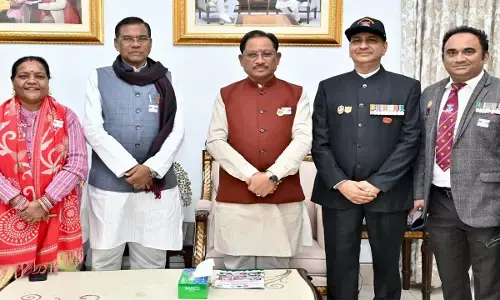 सीएम साय से मिले छत्तीसगढ़ राज्य सैनिक कल्याण बोर्ड के सचिव ब्रिगेडियर