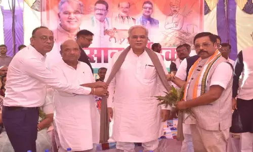 मोहला पहुंचे भूपेश बघेल : बोले- भाजपा सरकार शिक्षकों को कर रही परेशान कर भेज रही जेल