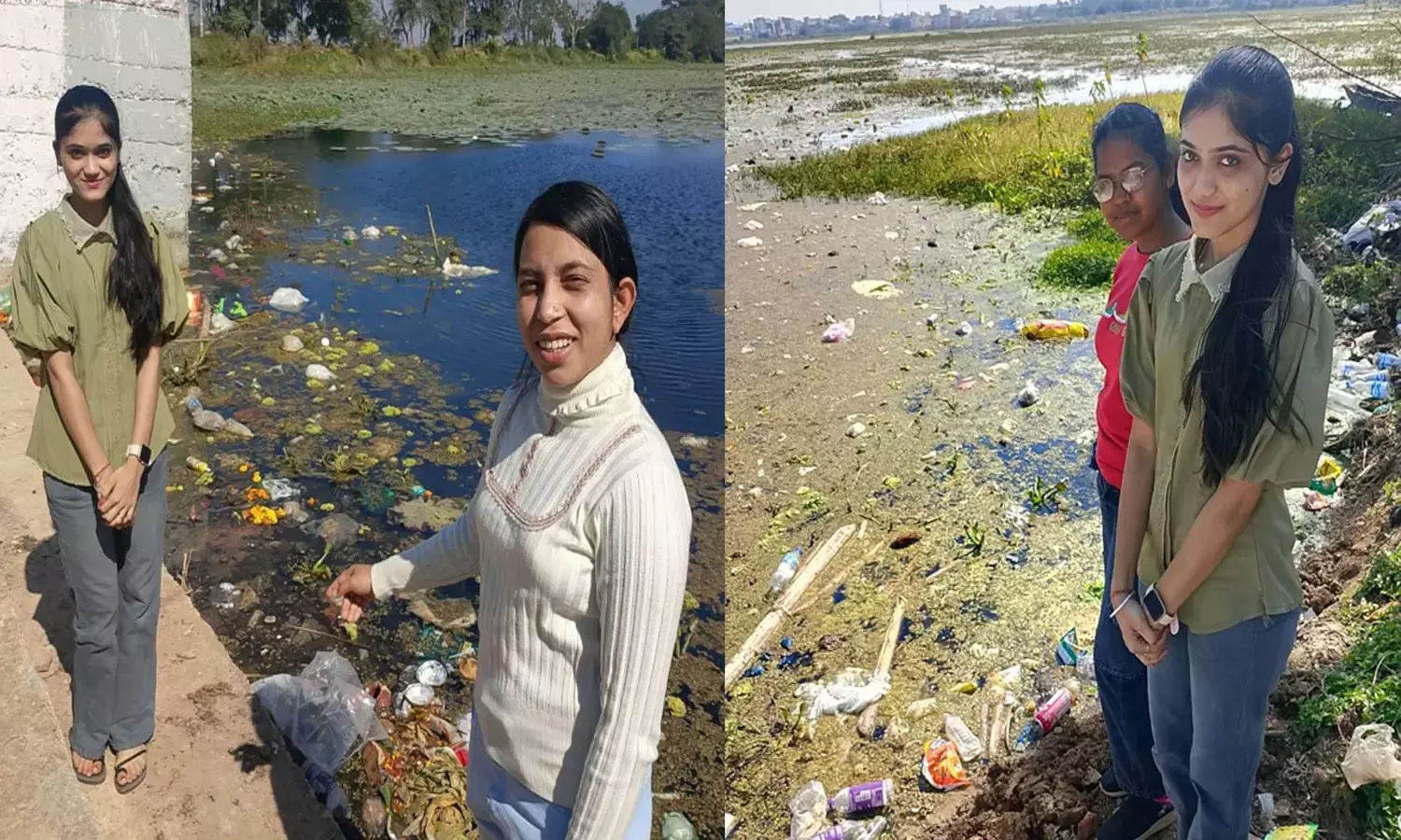 फील्ड- असाइनमेंट करती हुईं छात्राएं फील्ड- असाइनमेंट करती हुईं छात्राएं