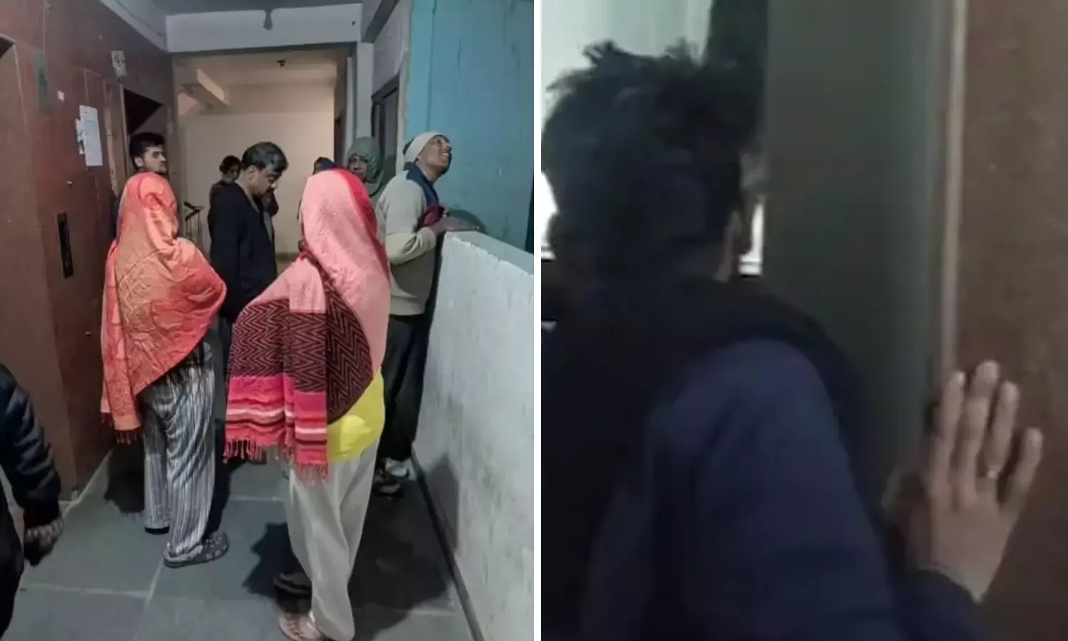 An elevator fell from the 12th floor in Ghaziabad. An elevator fell from the 12th floor in Ghaziabad.