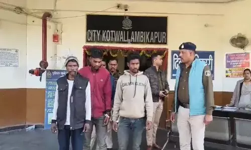 पुलिस की गिरफ्त में तीनों आरोपी