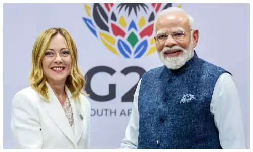 जॉर्जिया मेलोनी ने PM मोदी को भेजा इटली आने का न्योता, जानें कब हो सकती है मुलाकात? जॉर्जिया मेलोनी ने PM मोदी को भेजा इटली आने का न्योता, जानें कब हो सकती है मुलाकात?
