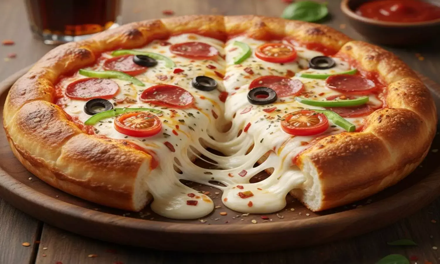 how to make bread cheese burst pizza recipe at home how to make bread cheese burst pizza recipe at home