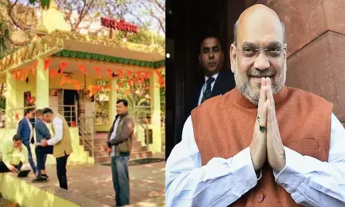 अचानक हनुमान  मंदिर पहुंचे अमित शाह : मंत्रालय स्टाफ पर आने लगे संकटतब  बनवाया गया था