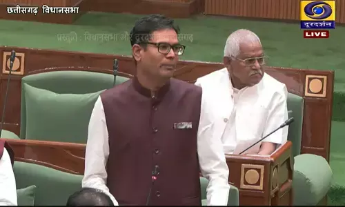 वित्तमंत्री ओपी चौधरी 2047 पर कर रहे संबोधित