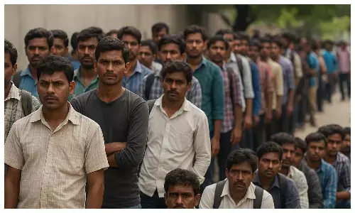 India’s unemployment rate fell to an eight-month low