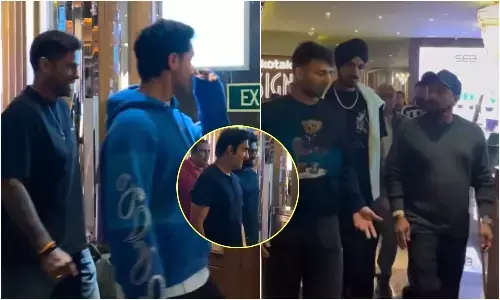 लखनऊ में भारतीय क्रिकेट टीम ने रणवीर सिंह स्टारर धुरंधर देखी।