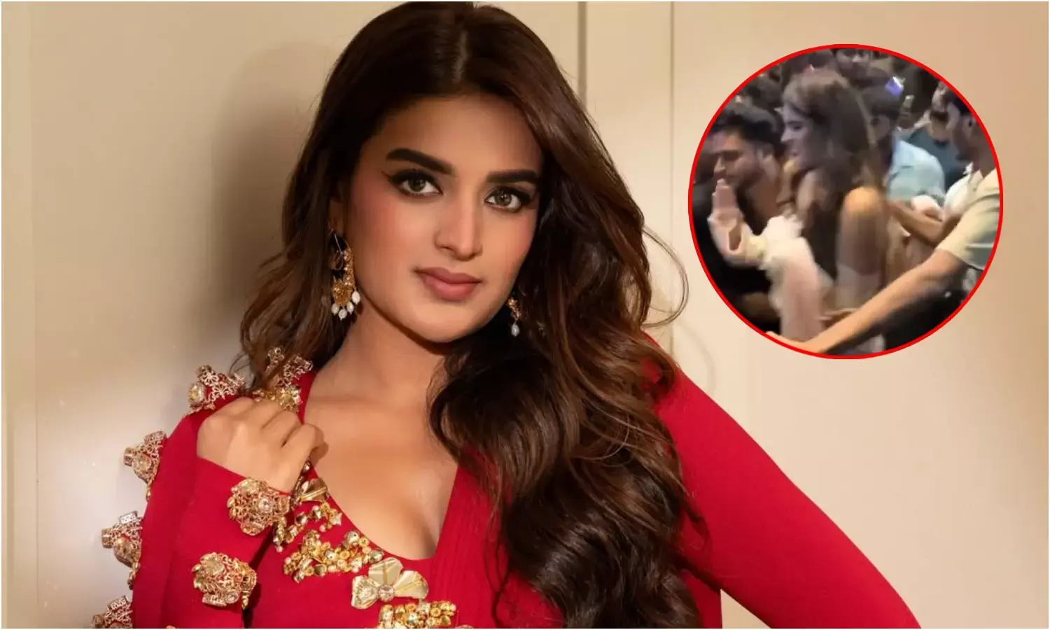 हैदराबाद में ‘द राजा साब’ सॉन्ग लॉन्च के दौरान निधि अग्रवाल के साथ हुई बदसलूकी, वीडियो वायरल हैदराबाद में ‘द राजा साब’ सॉन्ग लॉन्च के दौरान निधि अग्रवाल के साथ हुई बदसलूकी, वीडियो वायरल