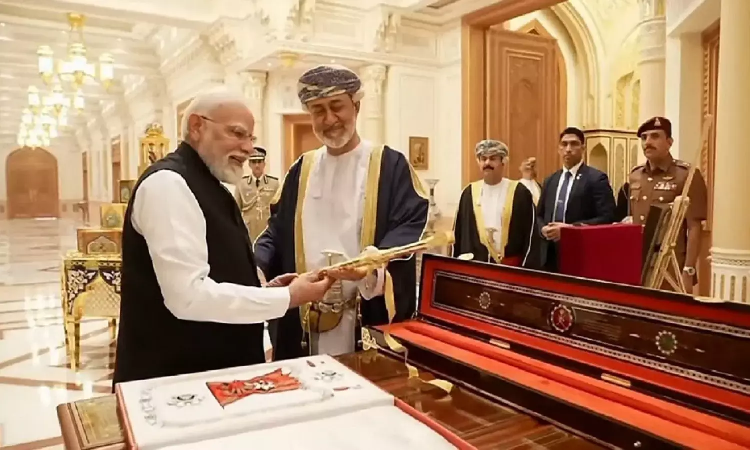 PM Modi receives Order of Oman award PM Modi receives Order of Oman award