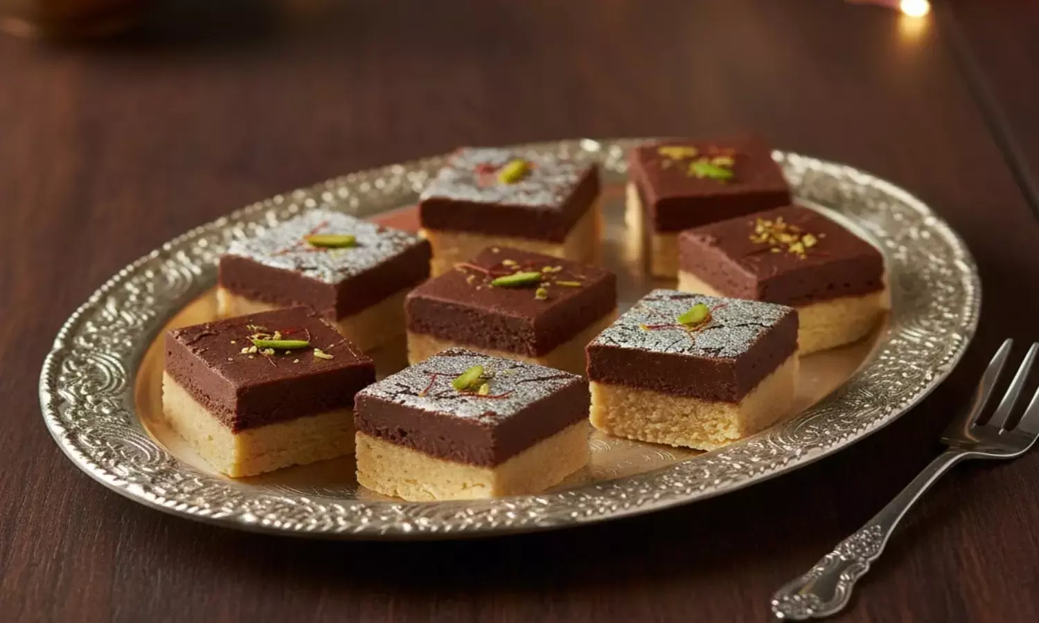how to make chocolate barfi for christmas celebration