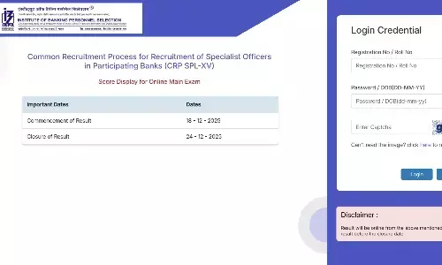 IBPS SO Mains Scorecard 2025 Download