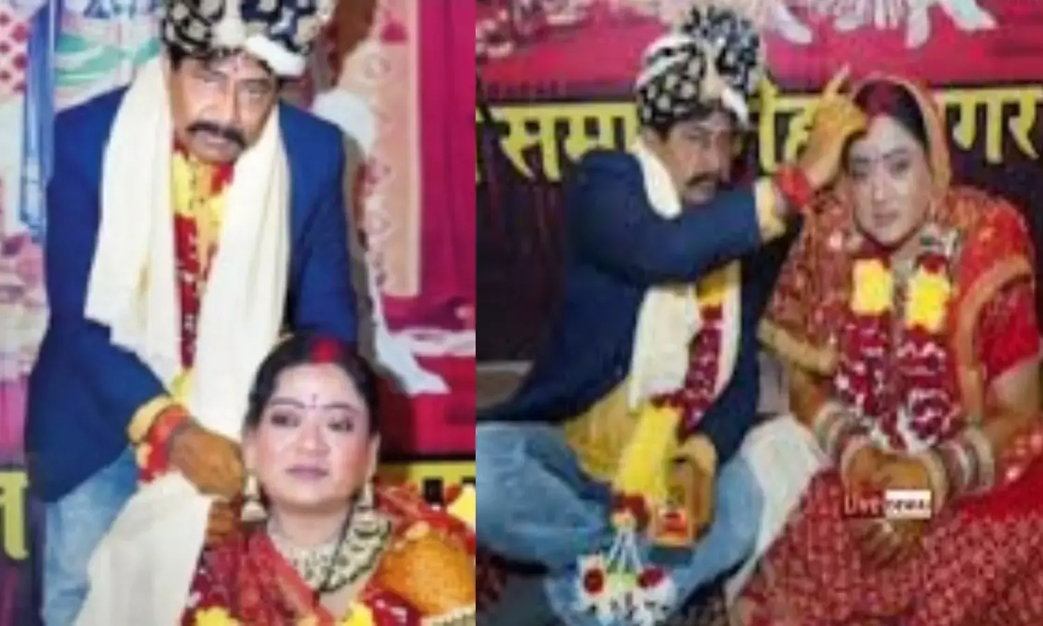 पूर्व मंत्री दीपक जोशी ने कांग्रेस नेत्री से की शादी, मांग में सिंदूर भरते तस्वीर आई सामने