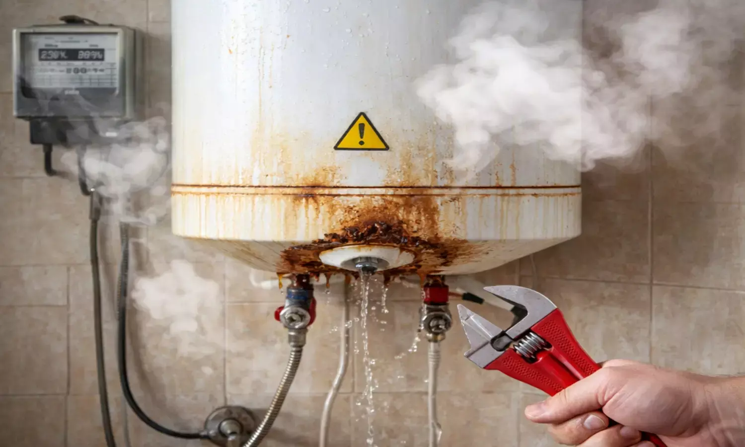 Old geyser replacement signs