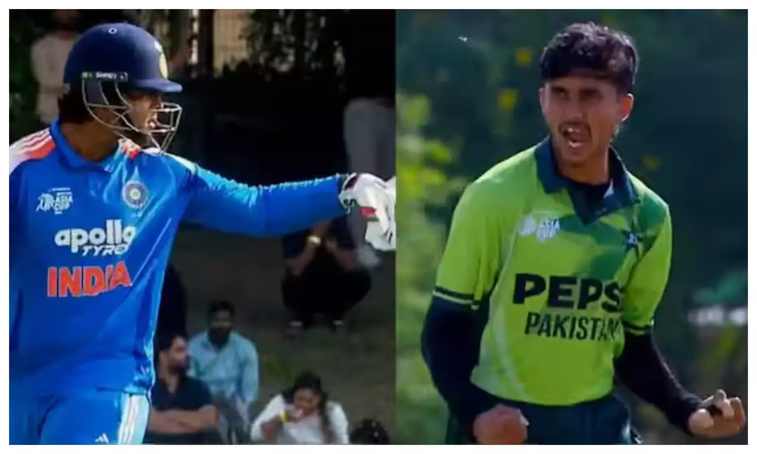 vaibhav suryavanshi fight with pakistani bowler