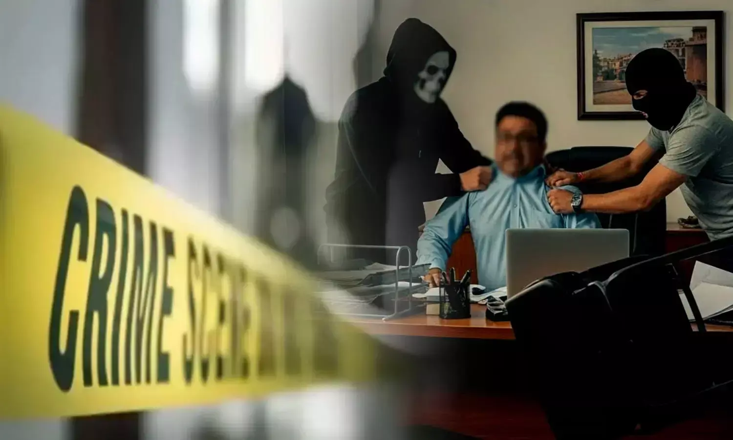 Masked miscreants attack property dealer