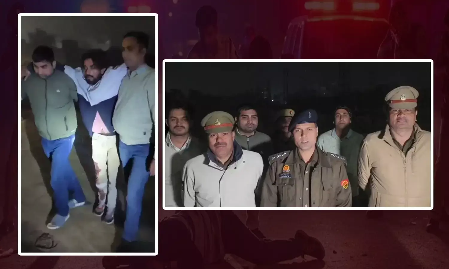 Ghaziabad police have had an encounter with criminals 2 arrested