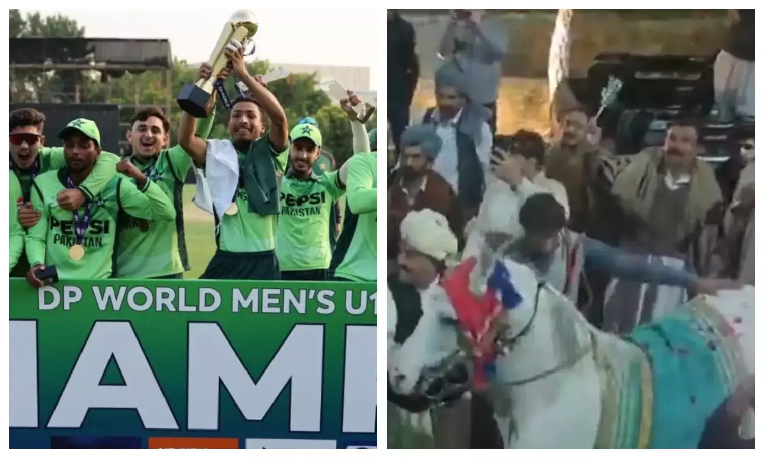 Pakistan U19 Asia cup victory celebration