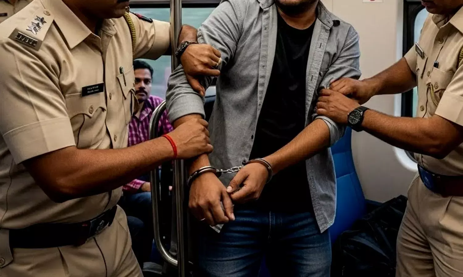 Delhi Police arrested the murder suspect from a train