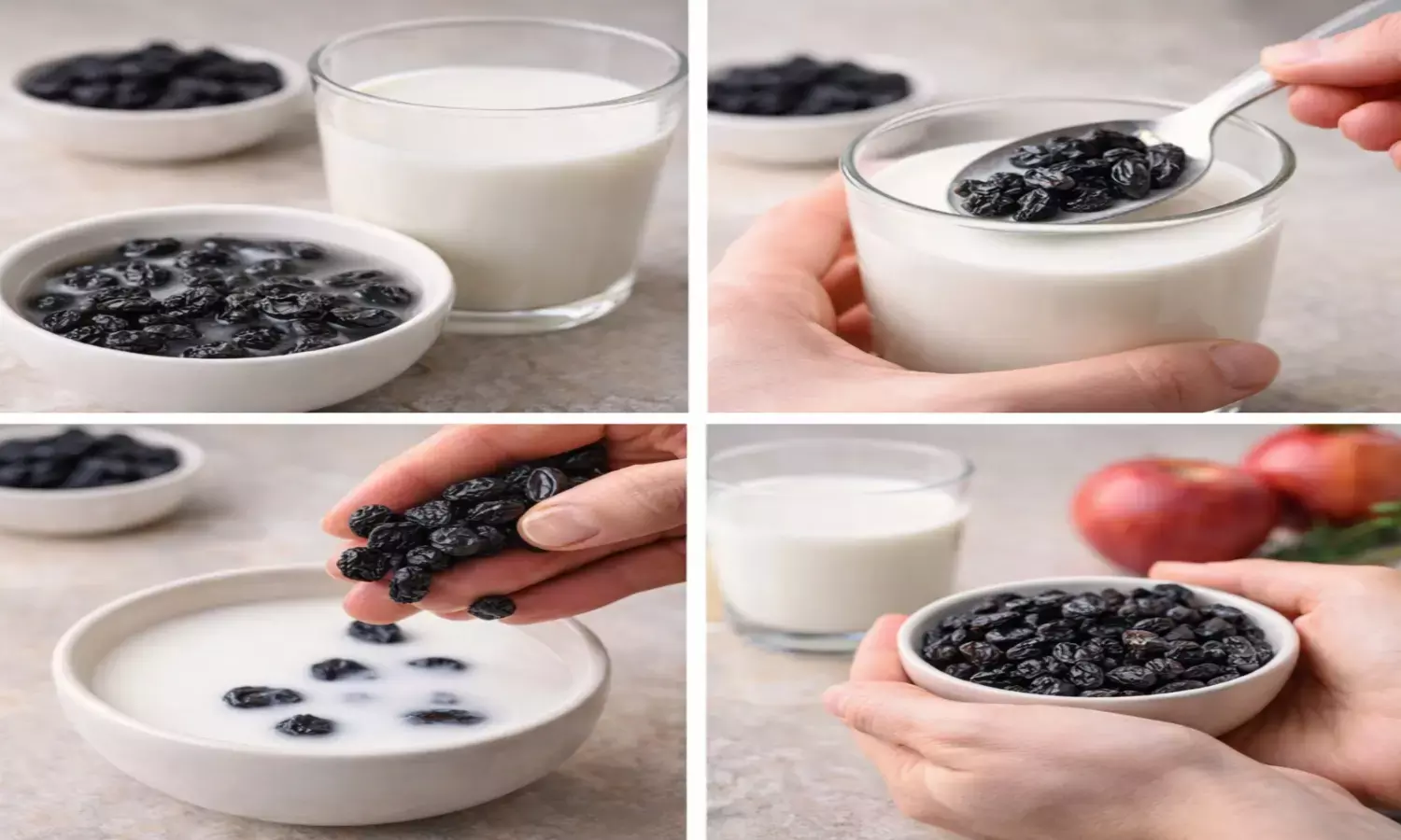 black raisin with milk health benefits