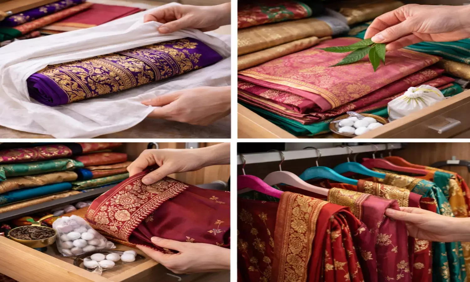 Saree storage ideas for long term use