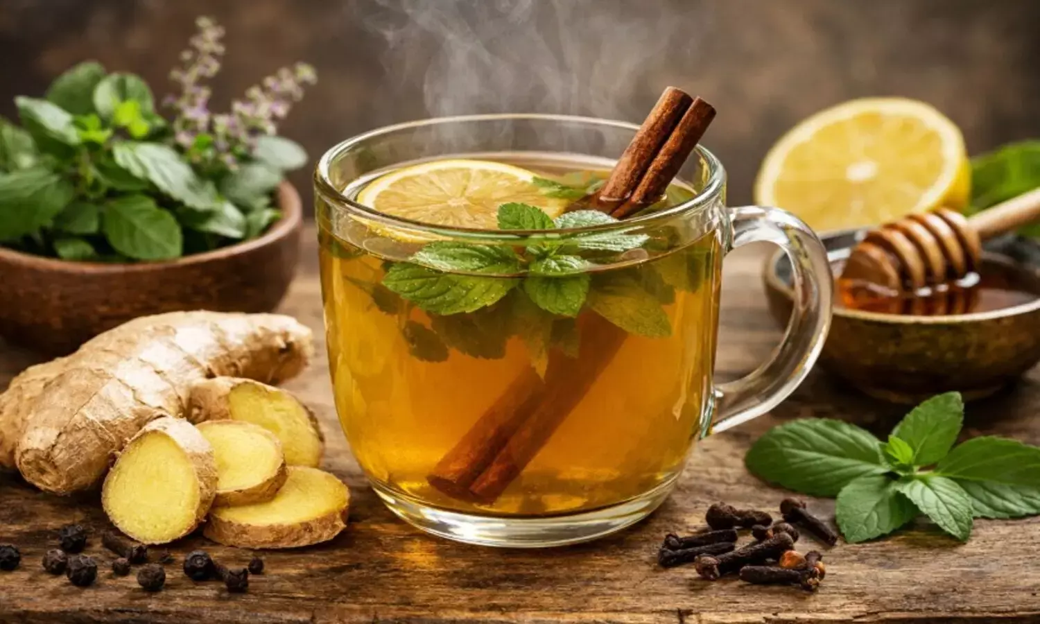तुलसी-अदरक का काढ़ा