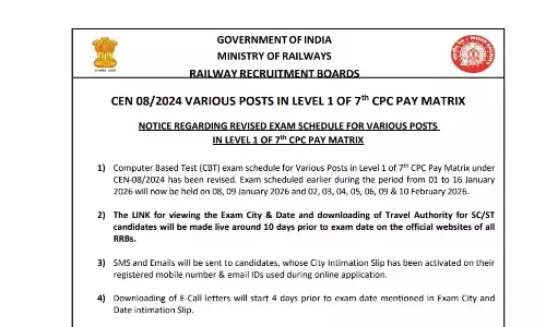 RRB Group D CBT 2025 Exam Revised Schedule