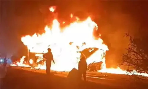 Karnataka Bus fire Accident