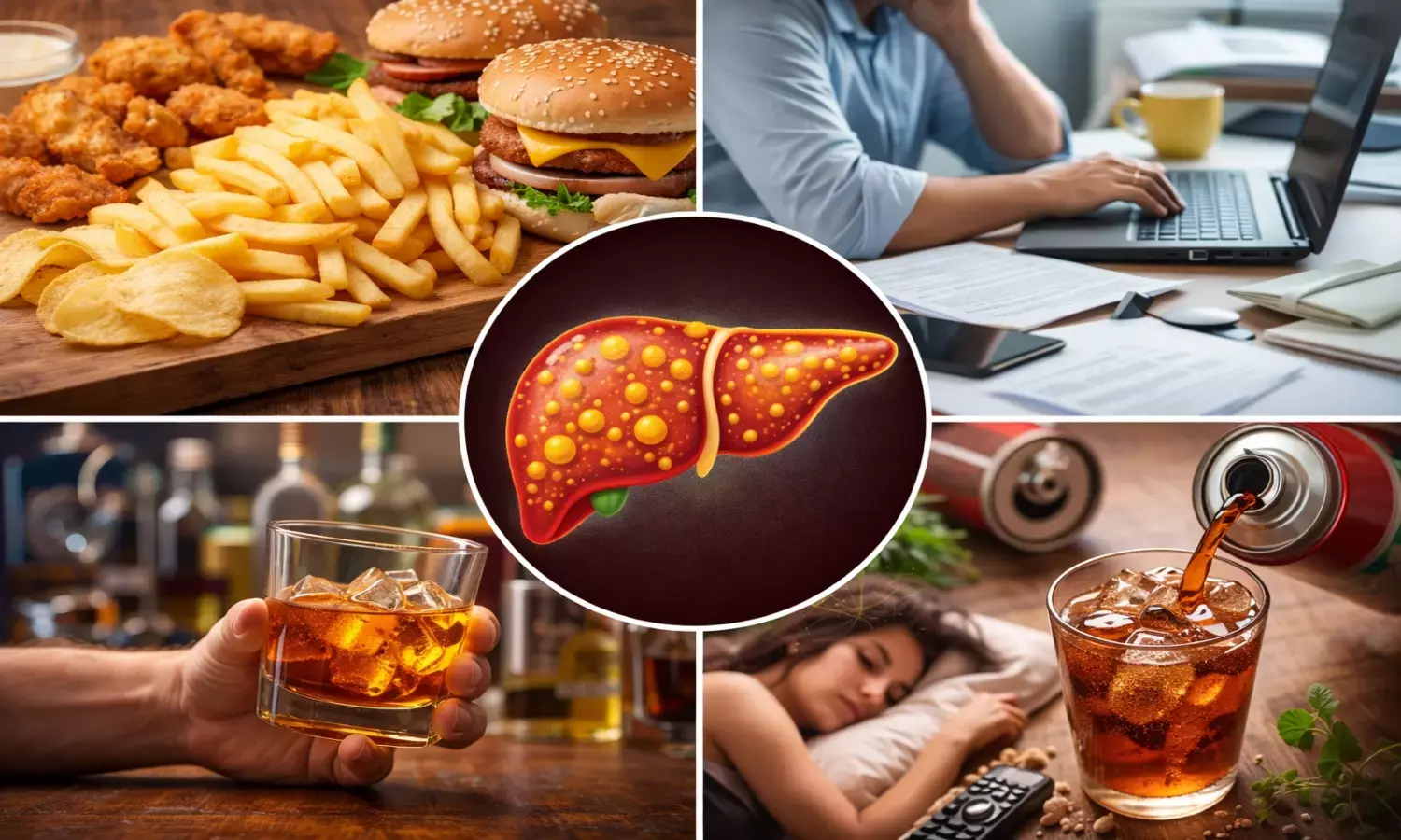 fatty liver causes five bad habits
