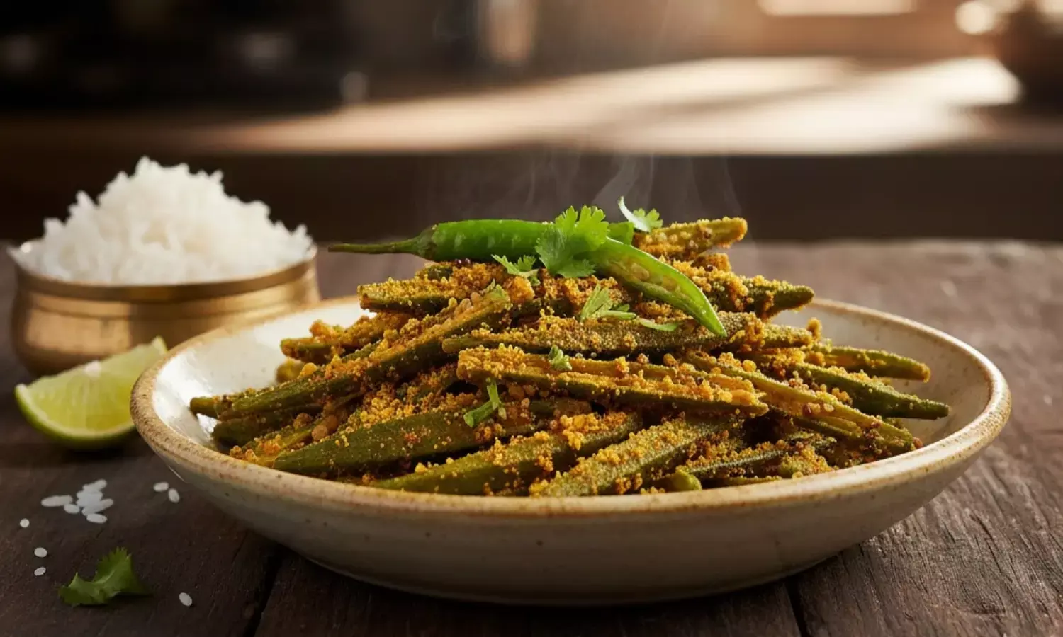 besan bhindi sabji recipe
