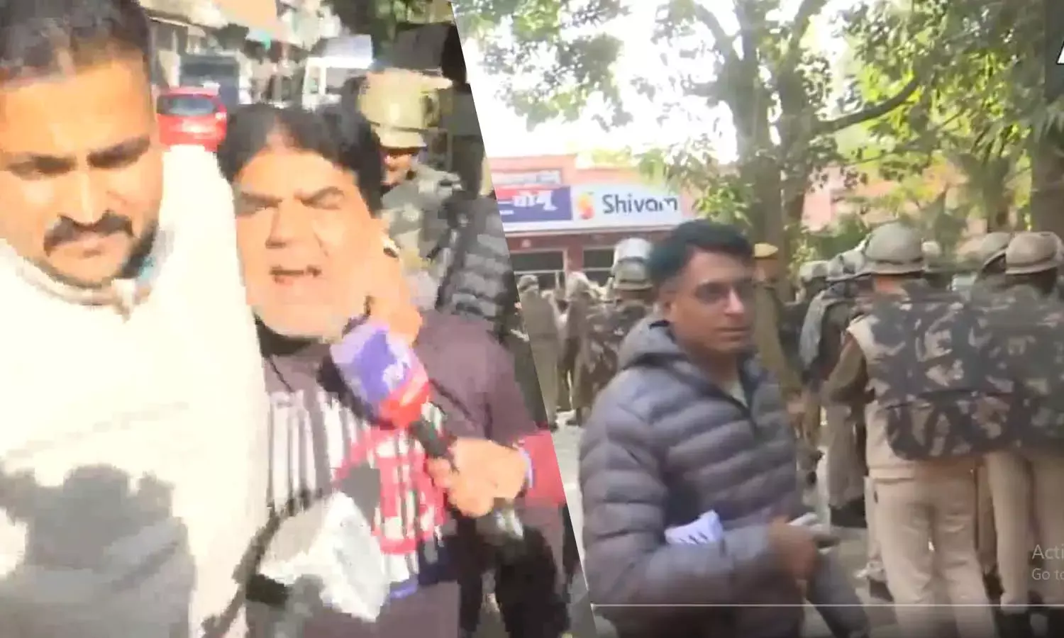 stone pelting in Chomu