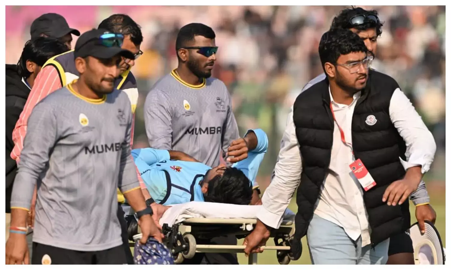 Angkrish Raghuvanshi Injured mumbai vs uttarakhand