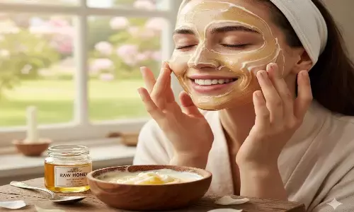 winter skin care with honey and malai