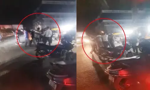 बस स्टैंड पर अवैध चखना दुकान में बवाल