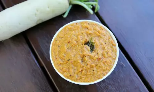 how to make radish chutney at home