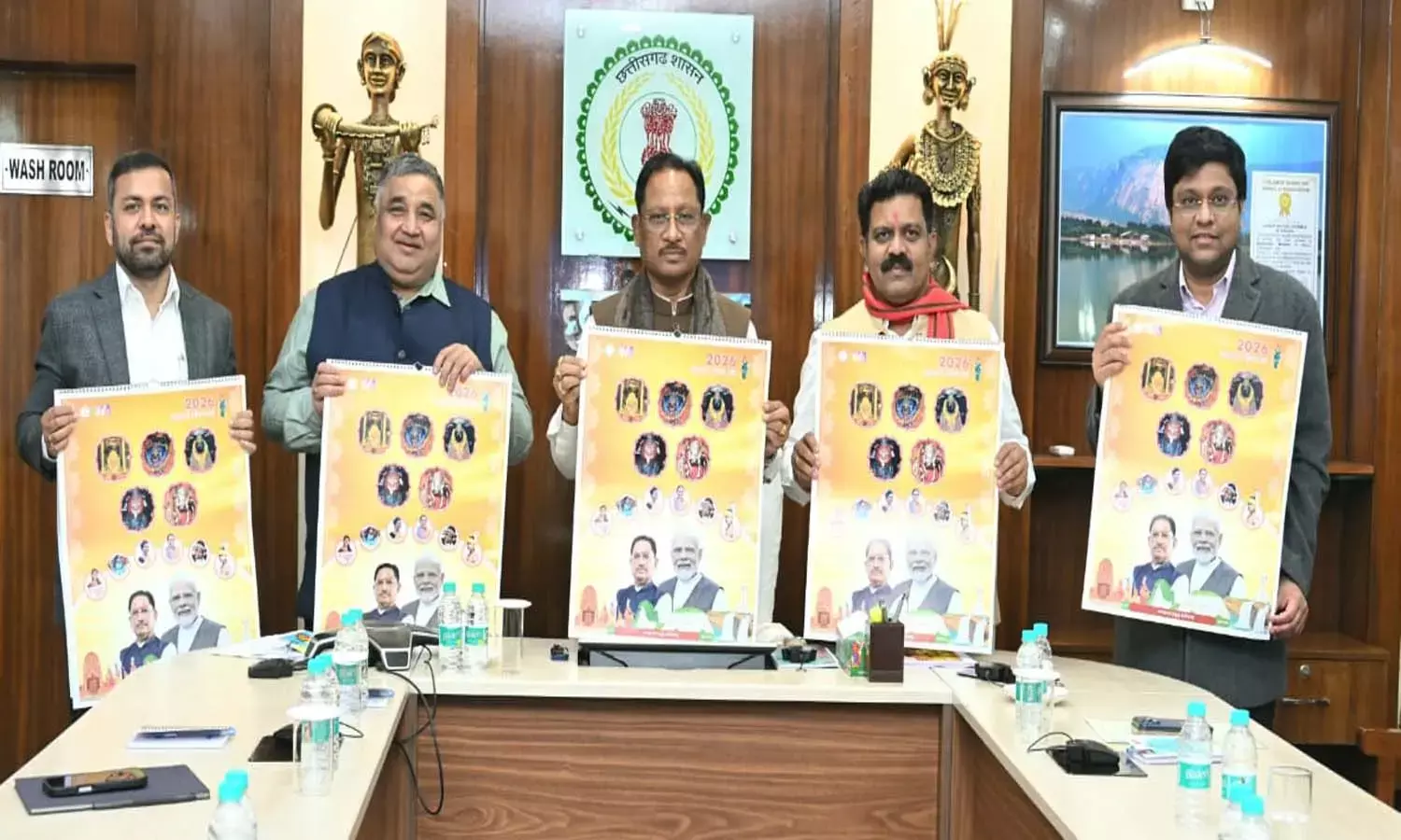 सीएम साय ने शासकीय कैलेंडर का किया विमोचन : ‘महतारी गौरव वर्ष’- सशक्त एवं समृद्ध छत्तीसगढ़ थीम पर आधारित है 2026 का कैलेंडर