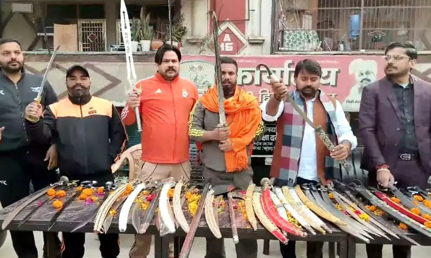 A Hindu organization distributed swords in Ghaziabad