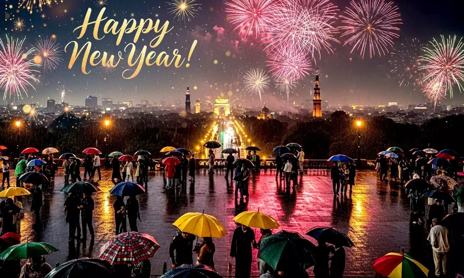Rain is expected in the capital city of Delhi on New Year Day