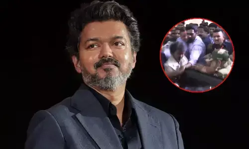 चेन्नई एयरपोर्ट पर फैंस की भीड़ में घिरे थलापति विजय, कार में बैठने से पहले लड़खड़ाए; वीडियो वायरल