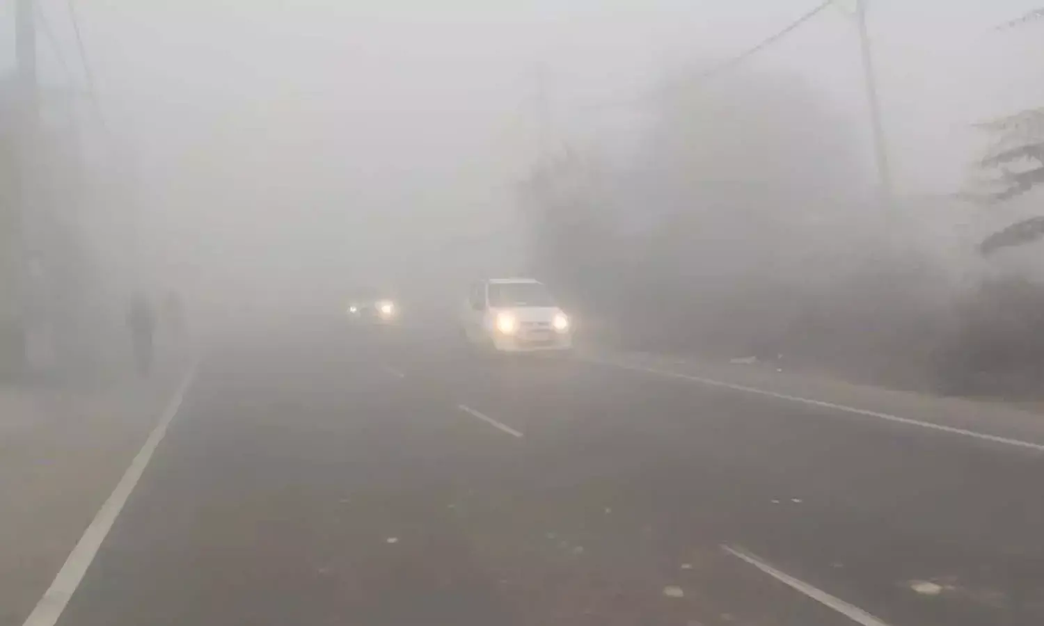 पूरा हरियाणा घने कोहरे और भीषण ठंड की चपेट में, ट्रेनों की रफ्तार थमी, बारिश का अलर्ट जारी