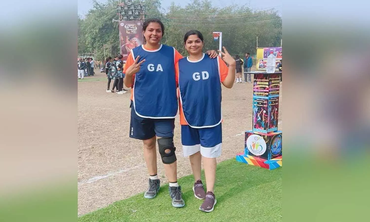 छत्तीसगढ़ टीम की खिलाडी बहनें- प्रीति बंछोर बिजौरा और पूजा बंछोर नायक छत्तीसगढ़ टीम की खिलाडी बहनें- प्रीति बंछोर बिजौरा और पूजा बंछोर नायक