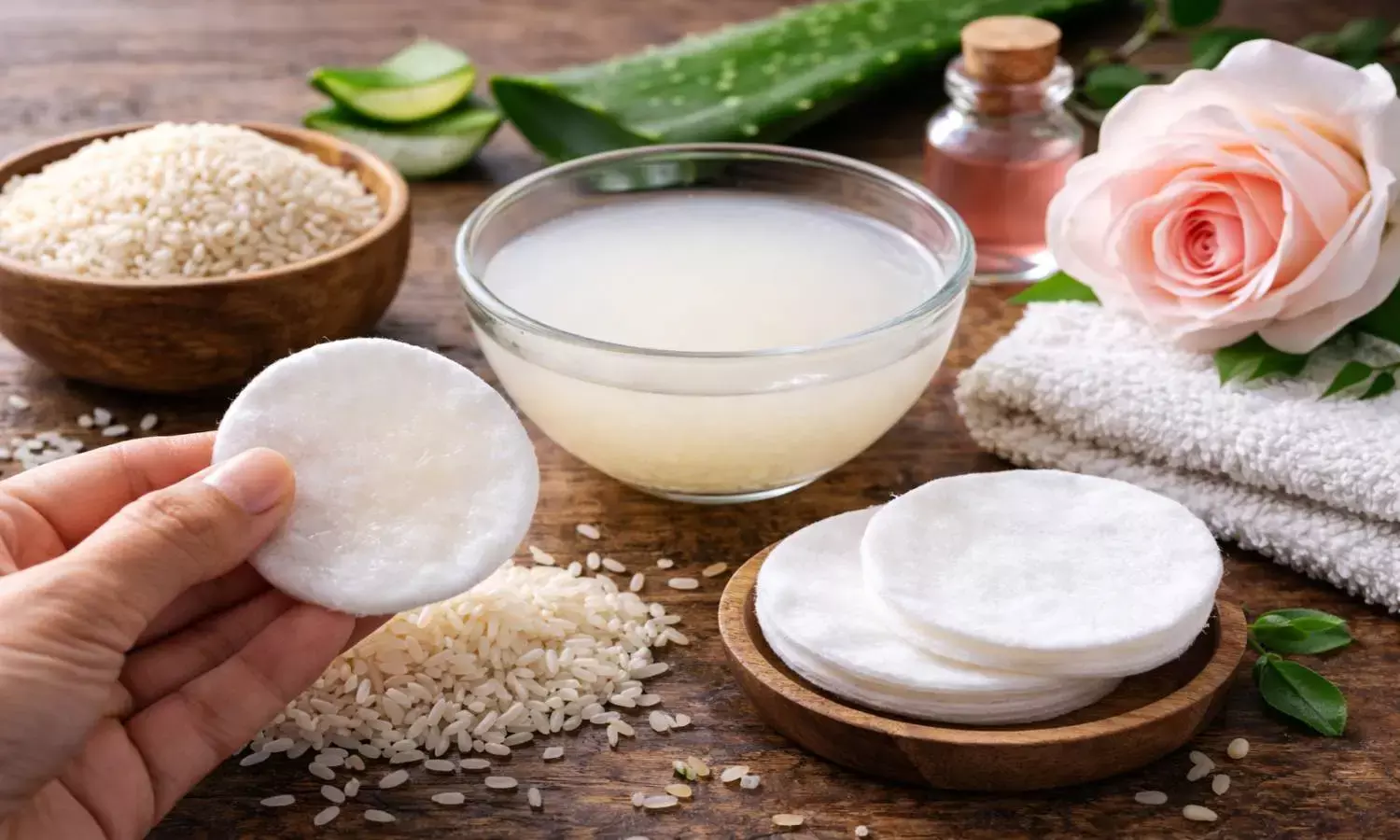 rice water skin care tips in hindi