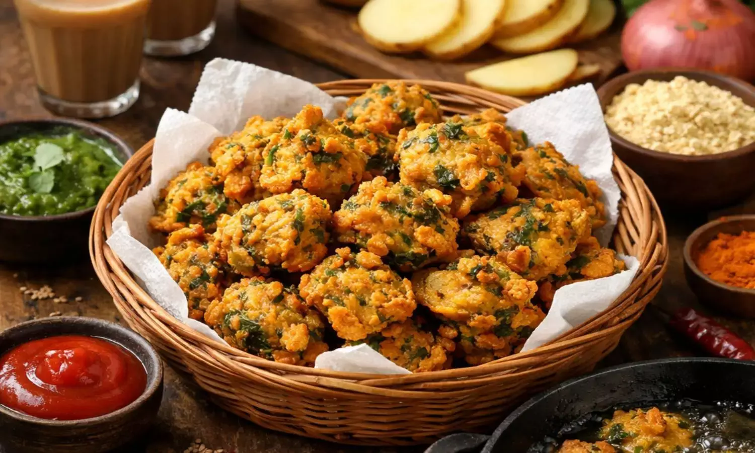 how to make aloo methi pakoda recipe in hindi