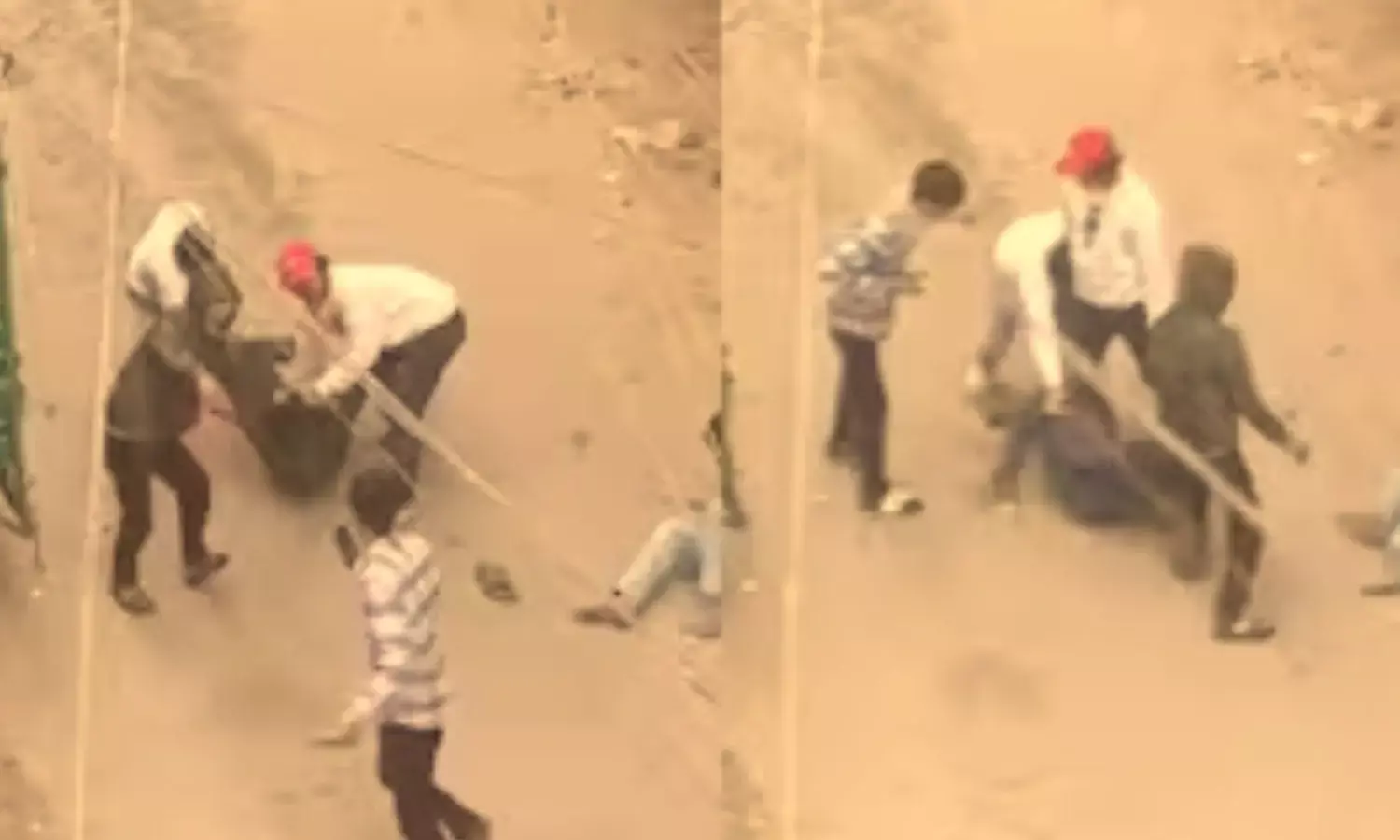 Two young men were injured in a stabbing incident in broad daylight in Delhi